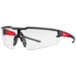 Milwaukee Anti-Fog Safety Glasses Clear Lens Black/Red Frame