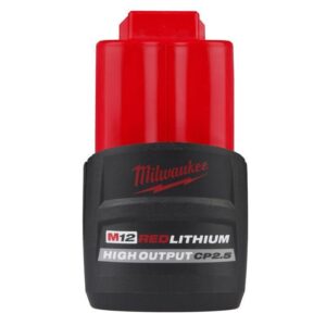 Milwaukee M12 RedLithium CP 2.5 Ah Lithium-Ion High Output High Capacity Battery Pack