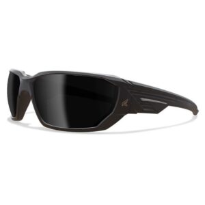 Edge Eyewear Dawson Anti-Fog Safety Glasses Smoke Lens Black Frame