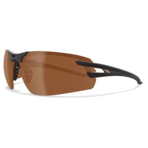 Edge Salita Anti-Fog Vapor Shield Safety Glasses Copper Lens Black Frame