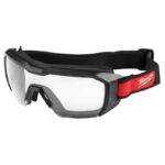 Milwaukee Tool Anti-Fog Impact and Splash Resistant Goggles Clear Lens Black Frame