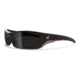 Edge Eyewear Reclus Anti-Fog Wraparound Safety Glasses Smoke Lens Black Frame