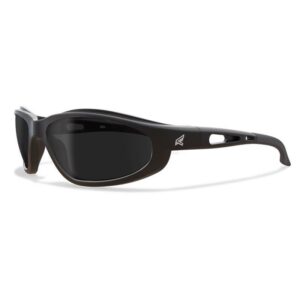 Edge Eyewear Dakura Polarized Safety Glasses Smoke Lens Black Frame