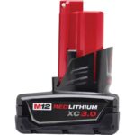 Milwaukee M12 RedLithium XC 3 Ah Lithium-Ion High Capacity Battery Pack
