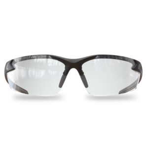 Edge Eyewear Zorge G2 Wraparound Safety Glasses Clear Lens Black Frame - Image 2