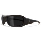 Edge Eyewear Brazeau Anti-Fog Safety Glasses Smoke Lens Black Frame