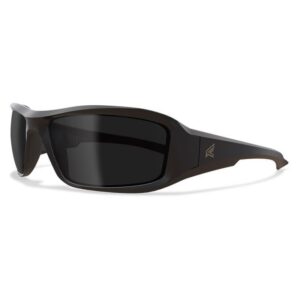 Edge Eyewear Brazeau Anti-Fog Safety Glasses Smoke Lens Black Frame