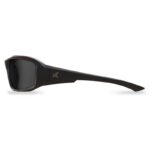 Edge Eyewear Brazeau Anti-Fog Wraparound Safety Glasses Smoke Lens Black Frame