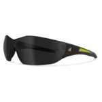 Edge Eyewear Delano G2 Wraparound Safety Glasses Smoke Lens Black Frame