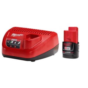 Milwaukee M12 RedLithium CP 2 Ah Lithium-Ion Battery and Charger