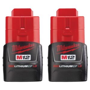 Milwaukee M12 RedLithium CP 1.5 Ah Lithium-Ion Compact Battery Combo Pack