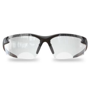 Edge Eyewear Zorge G2 Wraparound Safety Glasses Clear Lens Black Frame - Image 3