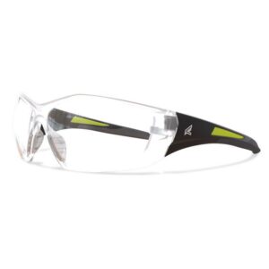 Edge Eyewear Delano G2 Wraparound Safety Glasses Clear Lens Black Frame
