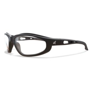 Edge Eyewear Dakura Safety Glasses Clear Lens Black Frame