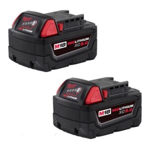 Milwaukee M18 RedLithium XC5.0 5 Ah Lithium-Ion Extended Capacity Battery Pack