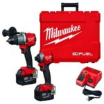 Milwaukee M18 FUEL Cordless Brushless 2 Tool Hammer Drill and Impact Driver Kit