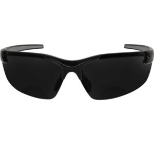 Edge Eyewear Zorge G2 Safety Glasses Smoke Lens Black Frame - Image 2