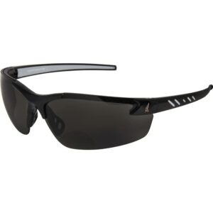 Edge Eyewear Zorge G2 Safety Glasses Smoke Lens Black Frame