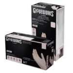 Gloveworks Latex Disposable Gloves Large Ivory Powder Free