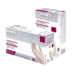 AMMEX Professional Latex Disposable Gloves Small Ivory Powder Free
