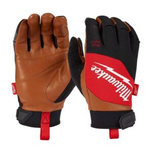 Milwaukee Leather Performance Goatskin Work Gloves Orange XL