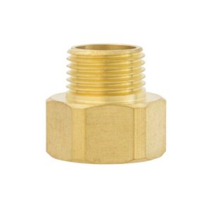 ORBIT 3/4 in. FHT x 1/2 in. MPT in. Brass Threaded Female/Male Hose Adapter