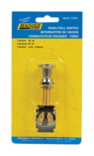 Seachoice Push-Pull Switch Chrome Plated Brass