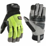 Wells Lamont FX3 Men's Indoor/Outdoor Hi-Viz Work Gloves Black/Yellow Medium