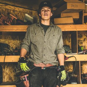 Wells Lamont FX3 Men's Indoor/Outdoor Hi-Viz Work Gloves Black/Yellow Medium - Image 4