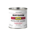 Rust-Oleum Stops Rust Indoor and Outdoor Satin White Oil-Based Protective Paint