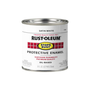 Rust-Oleum Stops Rust Indoor and Outdoor Satin White Oil-Based Protective Paint