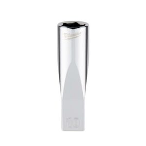Milwaukee 10 mm X 1/4 in. drive Metric 6 Point Standard Deep Socket