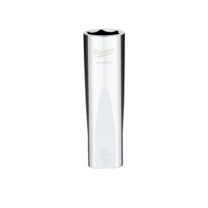 Milwaukee 11/16 in. X 1/2 in. drive SAE 6 Point Standard Deep Socket