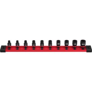 Milwaukee Shockwave 1/4 in. drive SAE 6 Point Standard Impact Rated Shallow Socket Set