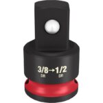 Milwaukee Shockwave 1.41 in. L X 3/8 in. drive X Socket Adapter in. SAE Adapter Socket Adapter