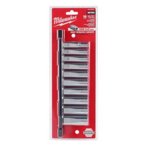 Milwaukee 3/8 in. drive Metric 6 Point Chrome Deep Well Socket Set