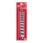 Milwaukee 3/8 in. drive SAE 6 Point Chrome Low Profile Socket Set