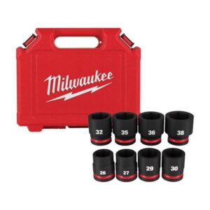 Milwaukee Shockwave 3/4 in. drive Metric 6 Point Standard Impact Rated Impact Socket Set