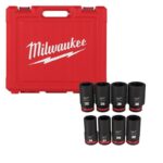 Milwaukee SHOCKWAVE 3/4 in. drive Metric 6 Point Impact Rated Deep Socket Set