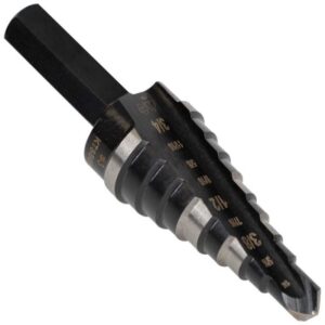 Klein Tools High Speed Steel Step Drill Bit Hex Shank