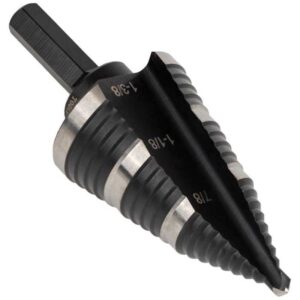 Klein Tools M2 Steel Step Drill Bit Hex Shank