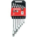 Craftsman 12 Point SAE Ratcheting Combination Wrench Set 7 pc