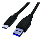 Fabcordz USB-C to USB-A Charge and Sync Cable 10 ft. Black FAB-1012