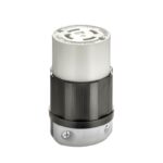Leviton Commercial Nylon Curved Blade/Ground Locking Connector L14-30R 3 Pole 4 Wire