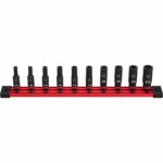 Milwaukee Shockwave 1/4 in. drive SAE 6 Point Impact Rated Deep Socket Set