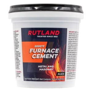 Rutland Furnace Cement Black 16 oz.