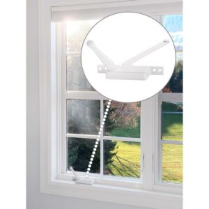 Steel Left Single-Arm Casement Window Operator For Jalousie White - Image 2