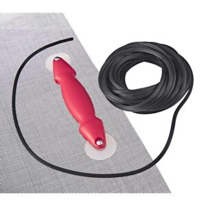 Charcoal Fiberglass Screen Door Repair Kit 3 pk