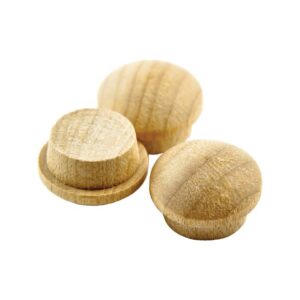 Richelieu Round Birch Button Plug 1/2 in. D X .63 in. L 25 pk Natural - Image 2