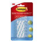 3M Command Small Plastic Light Clips 0.75 in. L